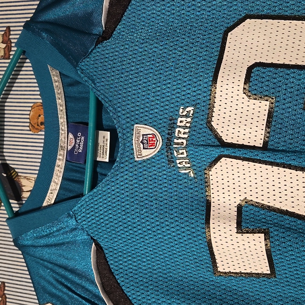 Jacksonville Jaguars Jersey BRITTON #73 Reebok On Field Large 14-16 - Picture 3 of 11